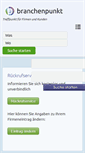 Mobile Screenshot of branchenpunkt.com