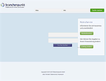 Tablet Screenshot of branchenpunkt.com